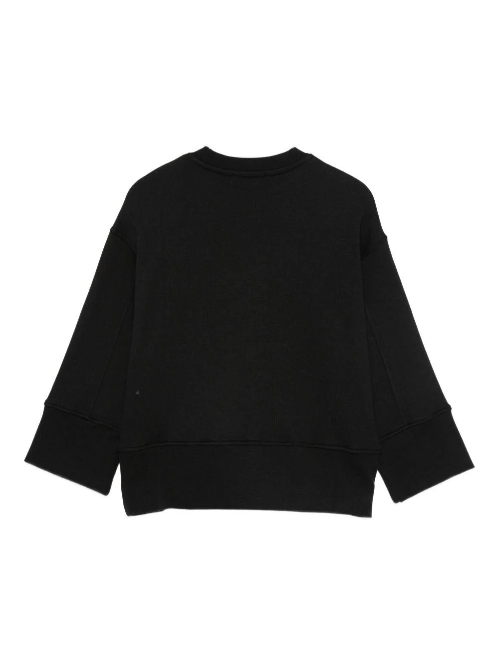 Felpa per bambina MSGM Kids nero con logo sul davanti - Image 2