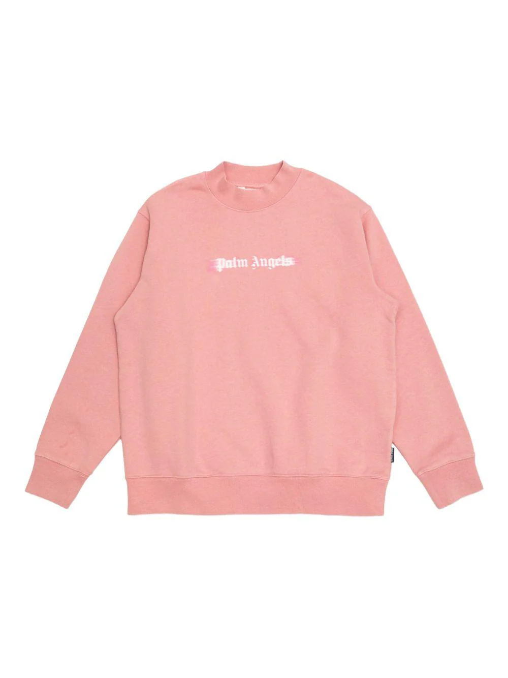 Felpa per bambina Palm Angels Kids rosa con stampa con logo sul davanti