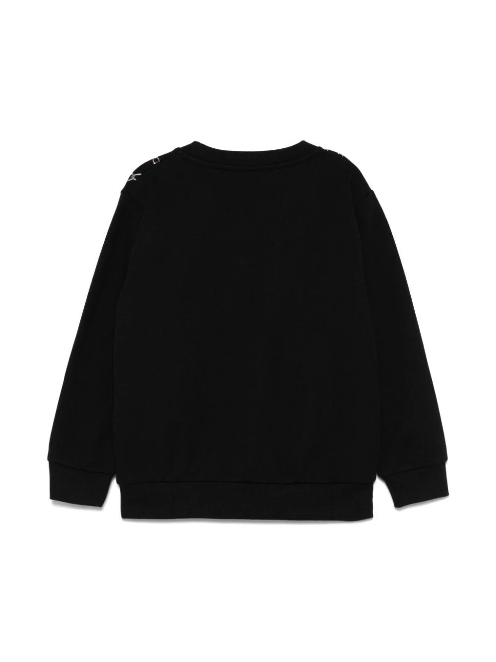 Felpa per bambina Versace Kids nero con stampa collana loghi - Image 3