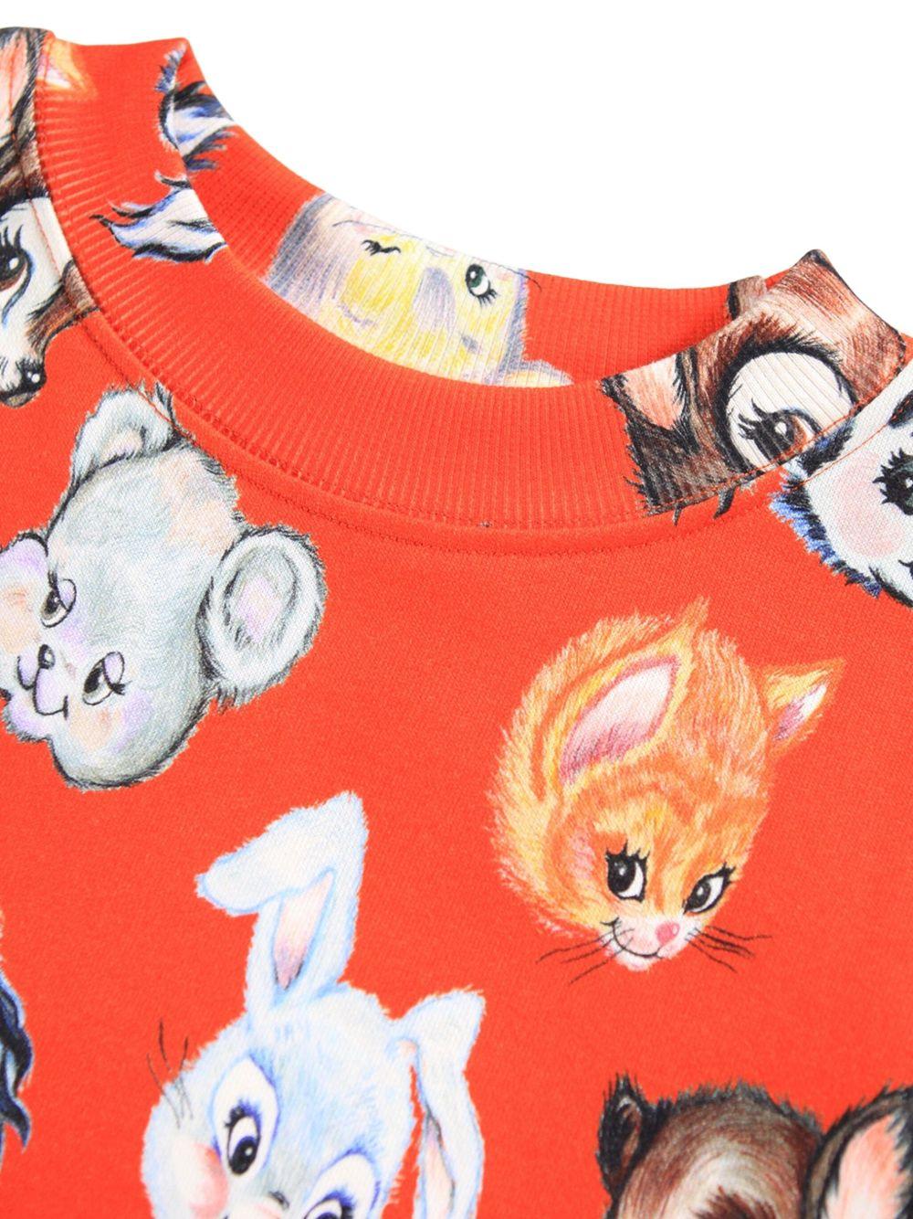 Felpa per bambini Molo Marge rosso con stampa grafica all-over - Image 3