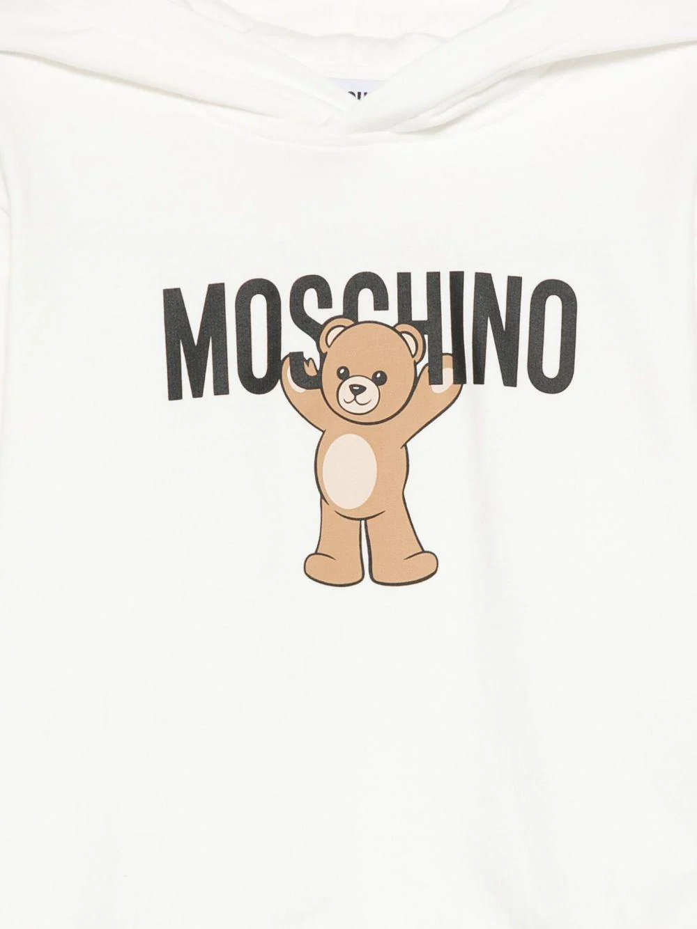 Felpa per bambini Moschino Kids bianca con stampa Teddy Bear - Image 2