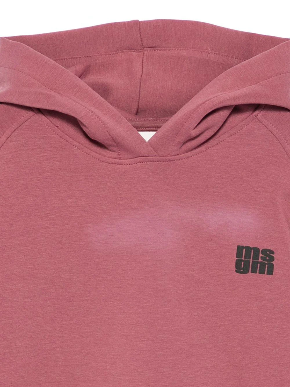 Felpa per bambini MSGM Kids rosa con stampa del logo - Image 3