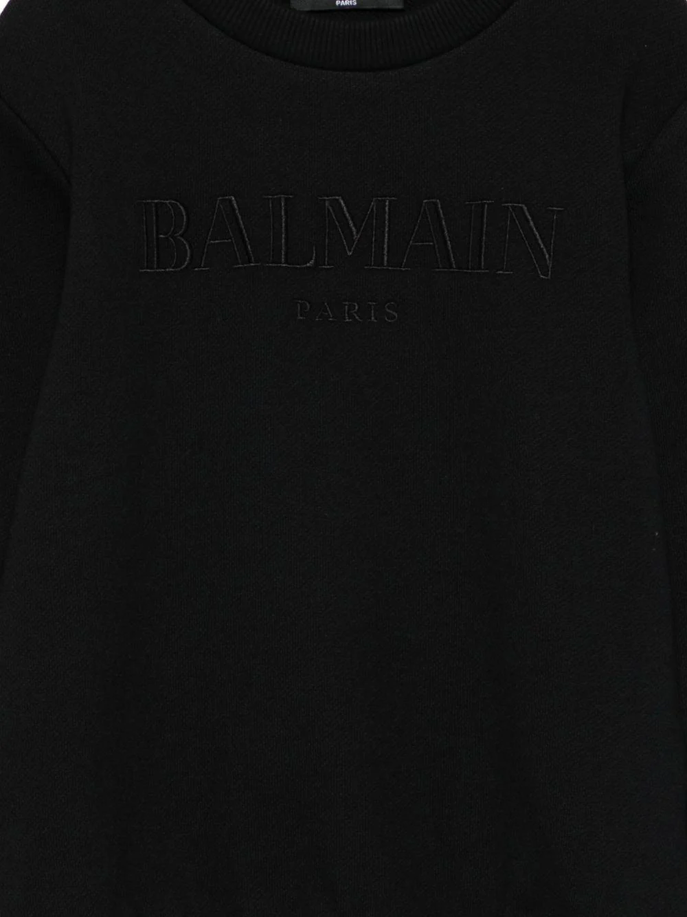Felpa per bambino Balmain Kids nero con logo ricamato - Image 2