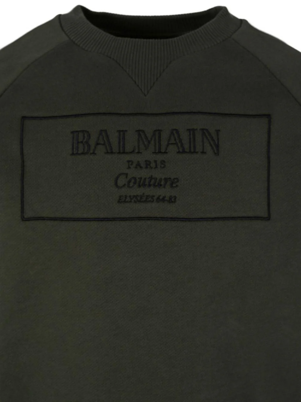 Felpa per bambino Balmain Kids verde con logo ricamato - Image 2