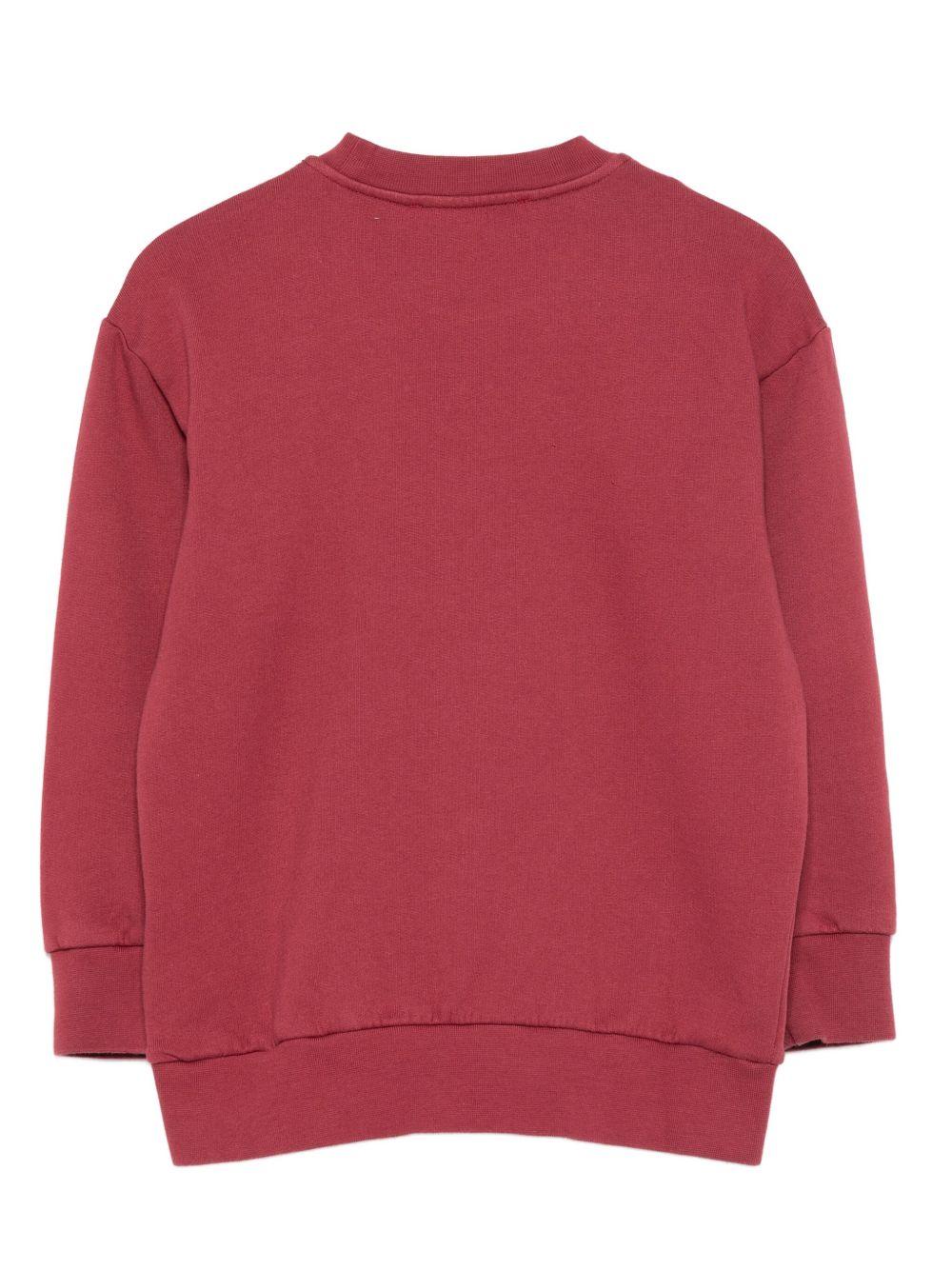 Felpa per bambino ETRO KIDS rossa con logo ricamato - Image 3