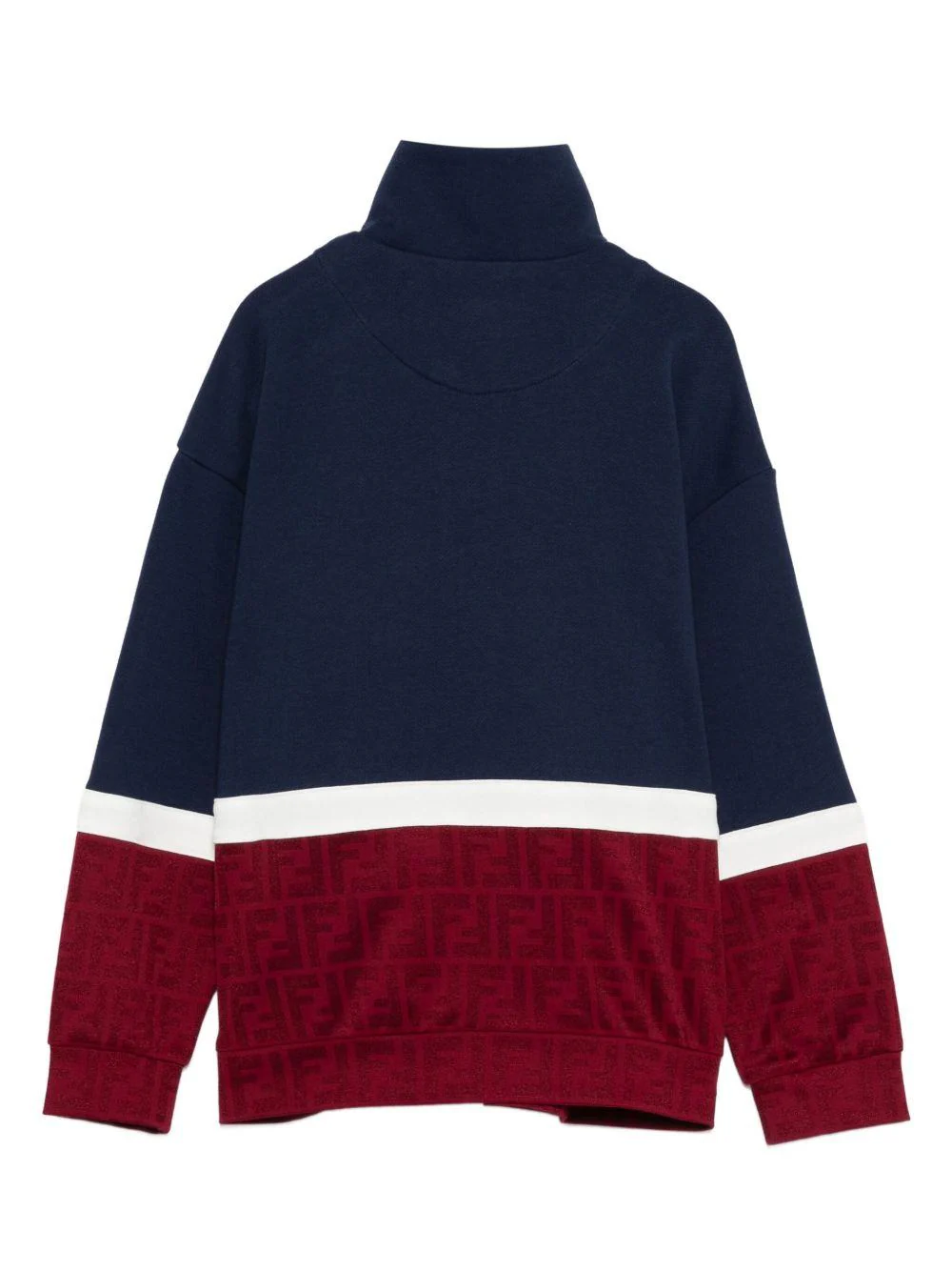 Felpa per bambino Fendi Kids blu con applicazione con numero - Image 3