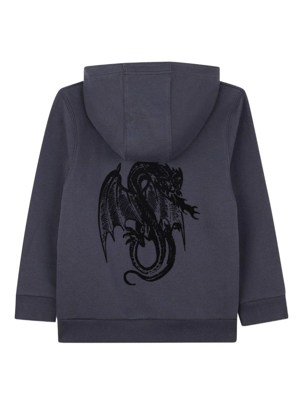 Felpa per bambino Givenchy Kids blu con stampa con logo frontale - Image 2