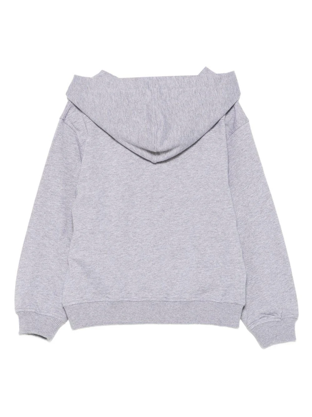 Felpa per bambino Moschino Kids grigio con stampa Teddy e cappuccio - Image 3