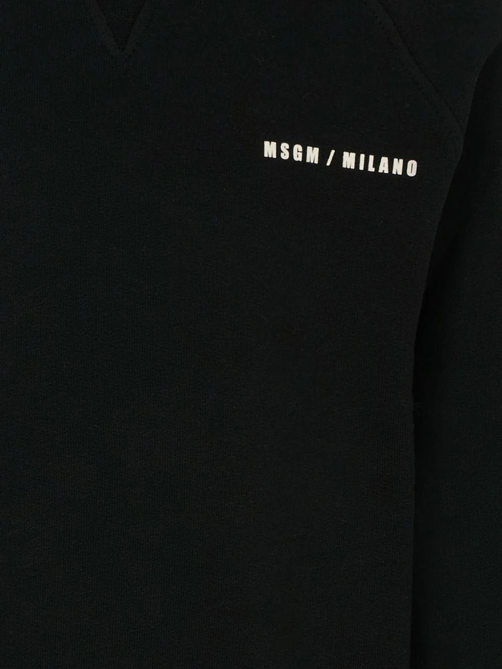 Felpa per bambino MSGM Kids nero con stampa logo - Image 2