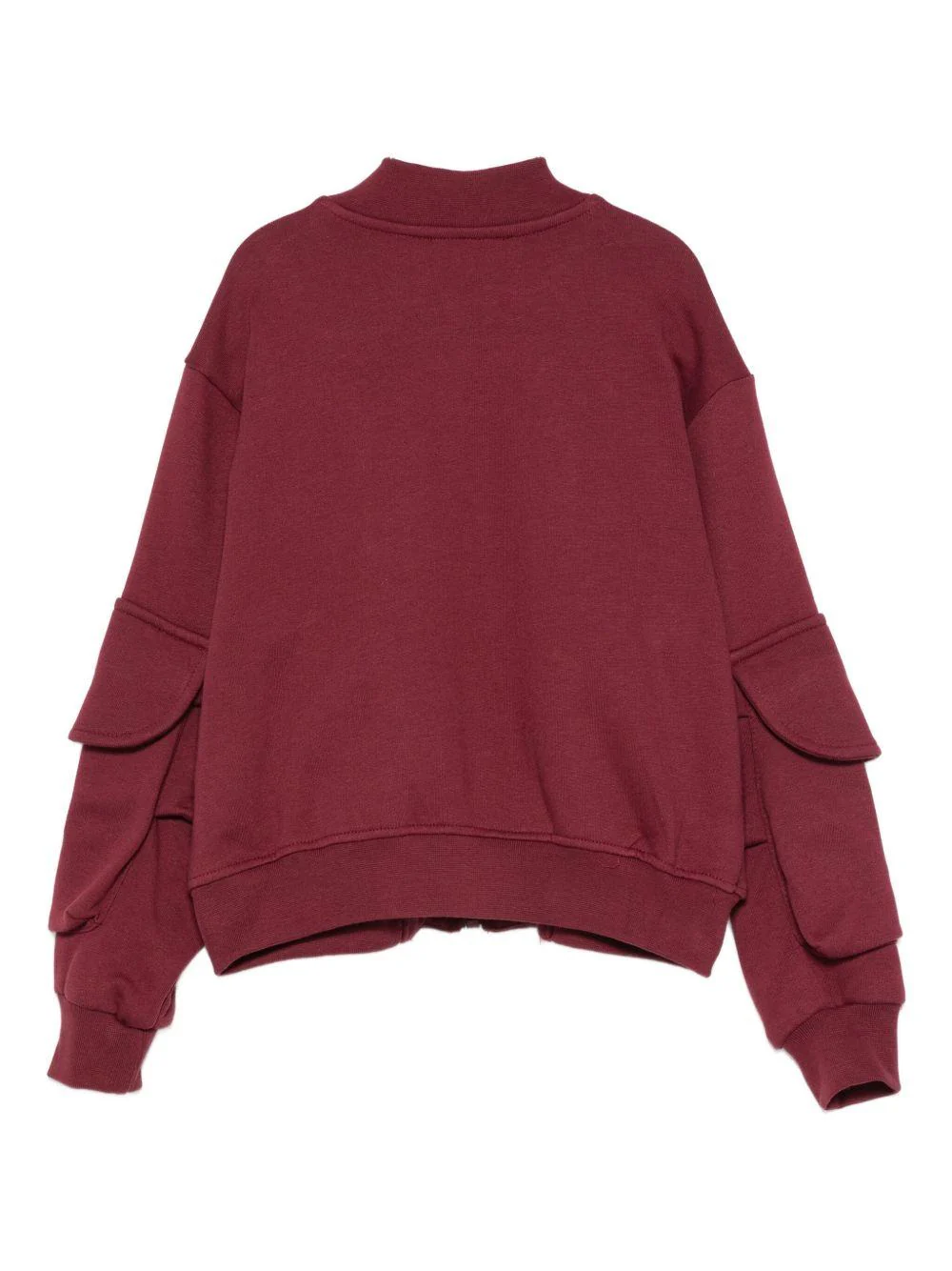 Felpa per bambino MSGM kids rossa con cerniera - Image 2