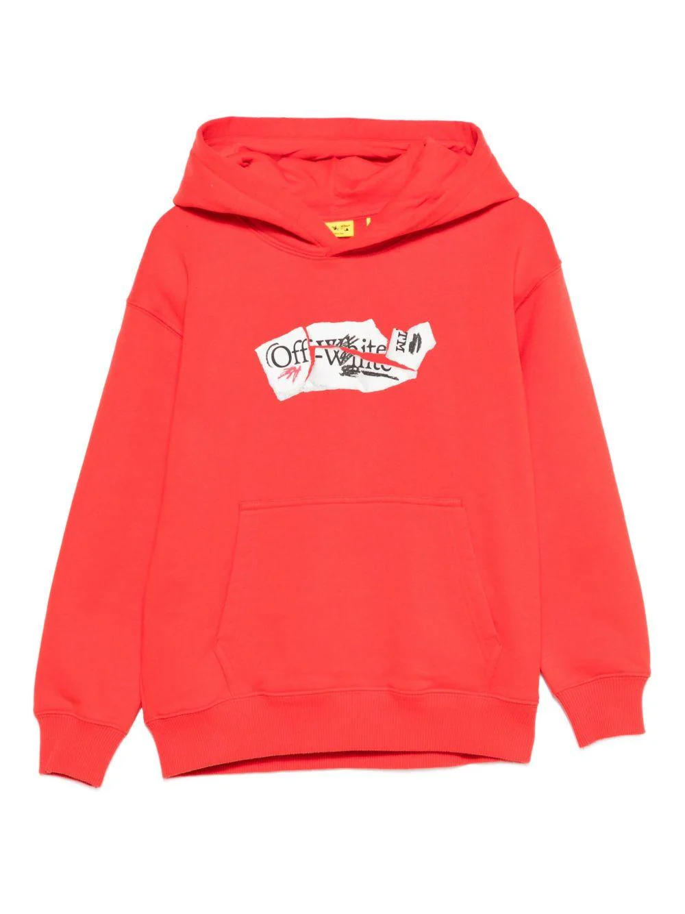 Felpa per bambino Off-White Kids rossa con stampa grafica