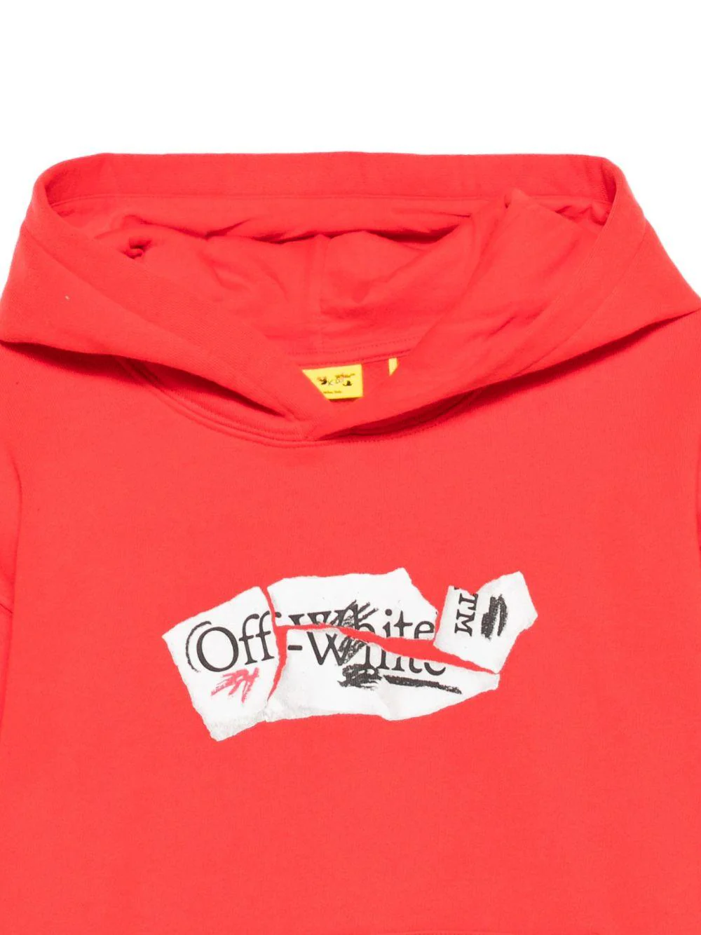 Felpa per bambino Off-White Kids rossa con stampa grafica - Image 3