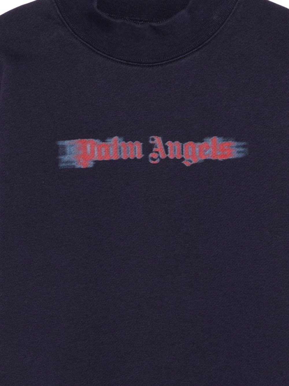 Felpa per bambino Palm Angels Kids blu con stampa con logo - Image 2
