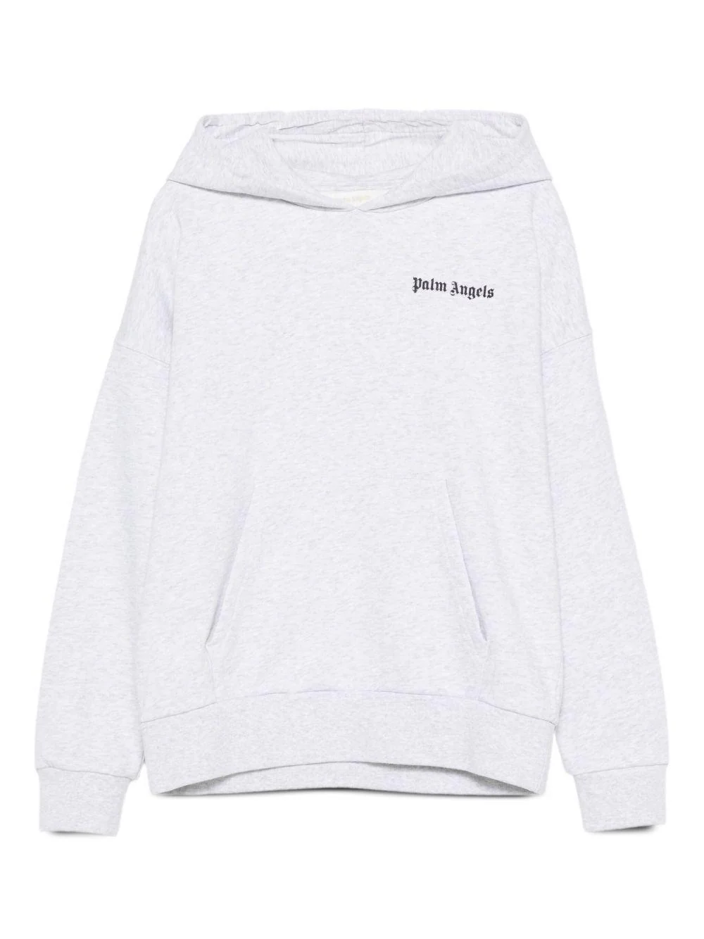Felpa per bambino Palm Angels Kids grigia con cappuccio e stampa con logo
