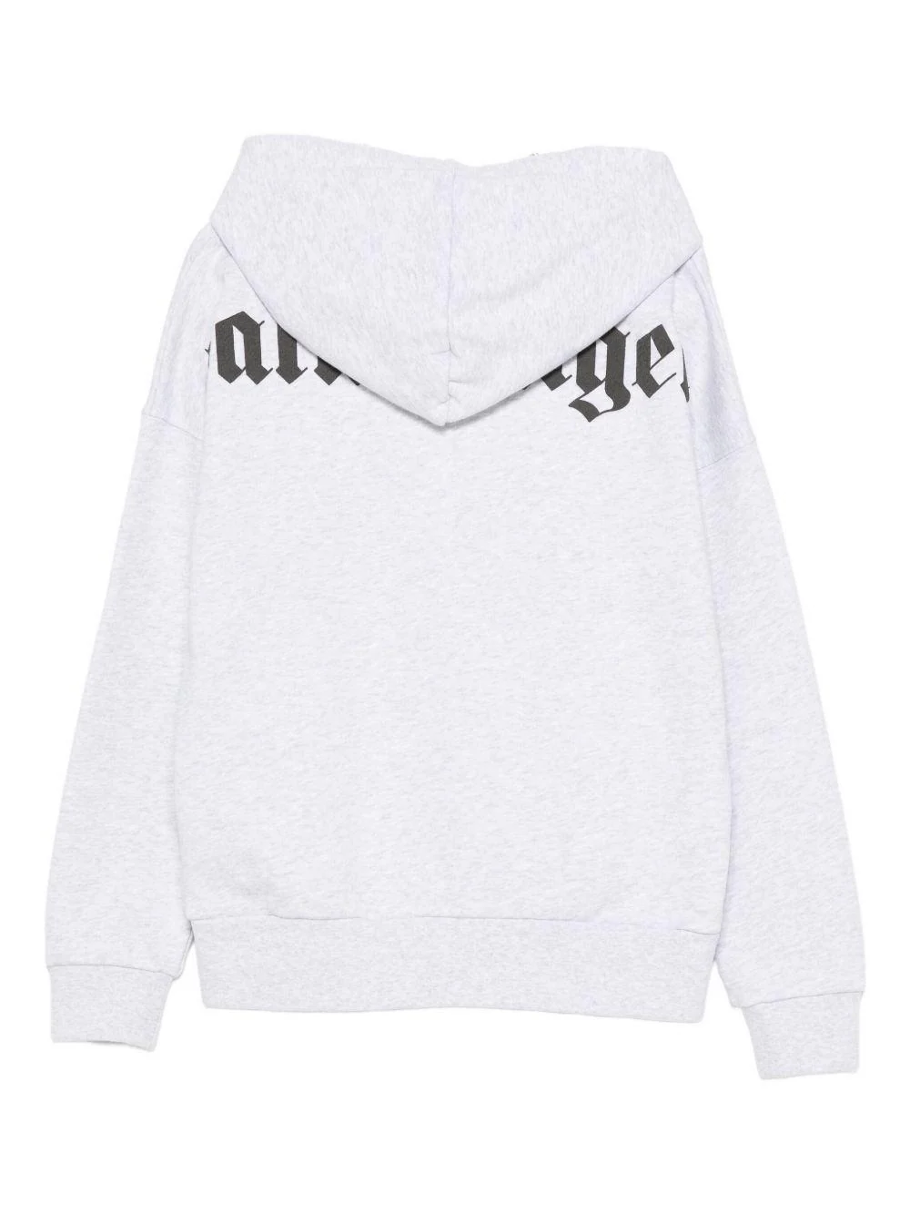 Felpa per bambino Palm Angels Kids grigia con cappuccio e stampa con logo - Image 3