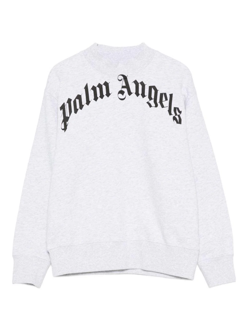 Felpa per bambino Palm Angels Kids grigia con stampa logo