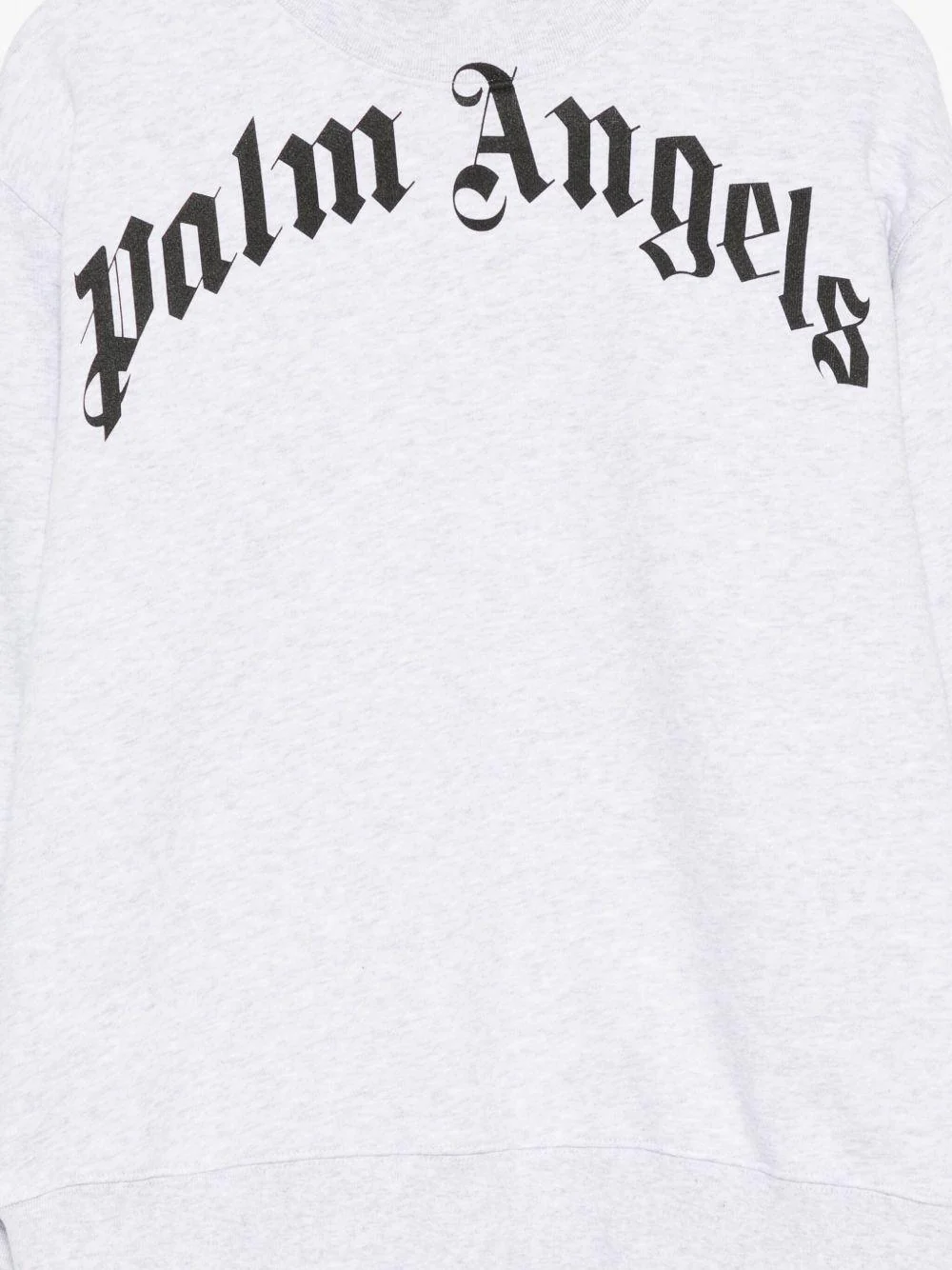 Felpa per bambino Palm Angels Kids grigia con stampa logo - Image 3