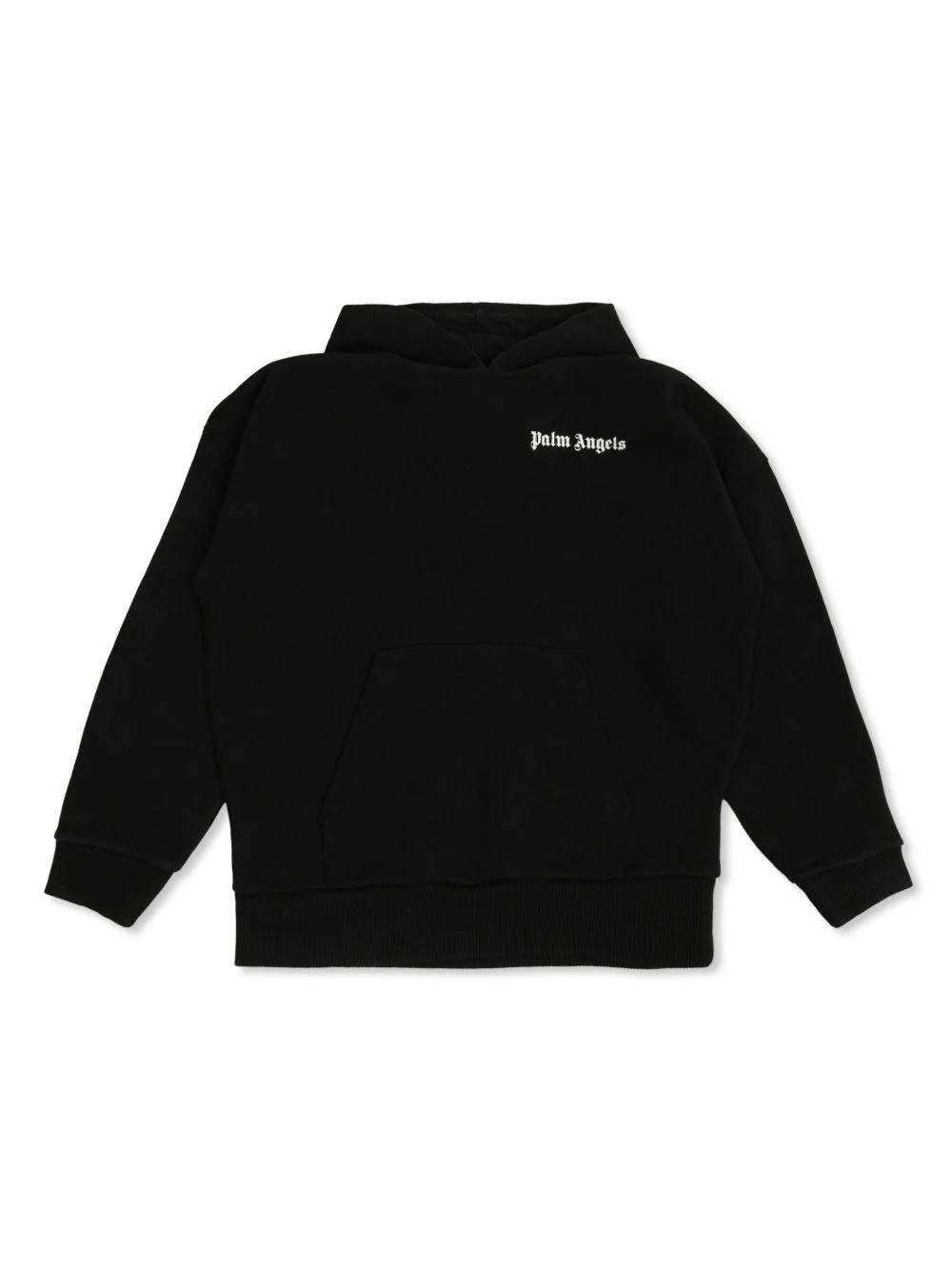 Felpa per bambino Palm Angels Kids nera con stampa con logo