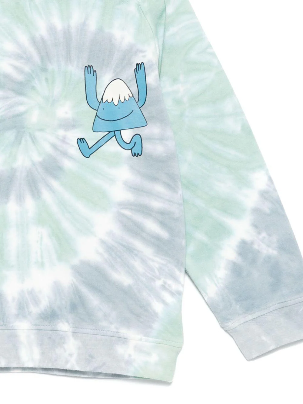 Felpa per bambino Stella McCartney Kids azzurro con stampa psichedelica - Image 2