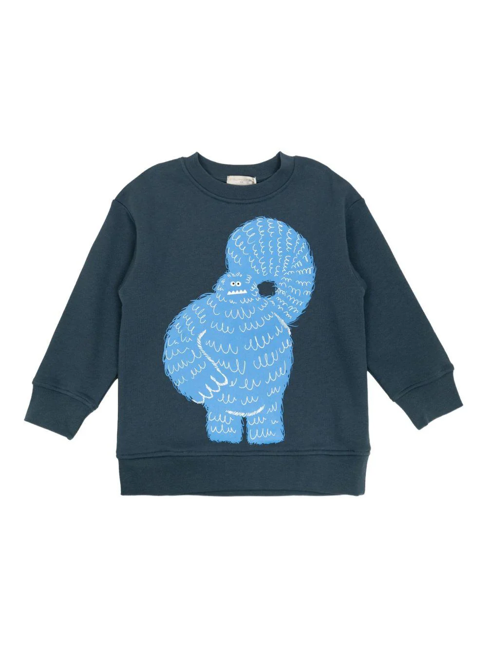 Felpa per bambino Stella McCartney Kids blu con stampa mostro