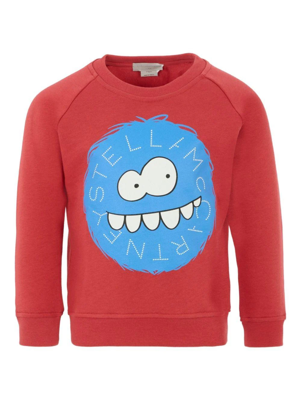 Felpa per bambino Stella McCartney Kids rosso con stampa mostro