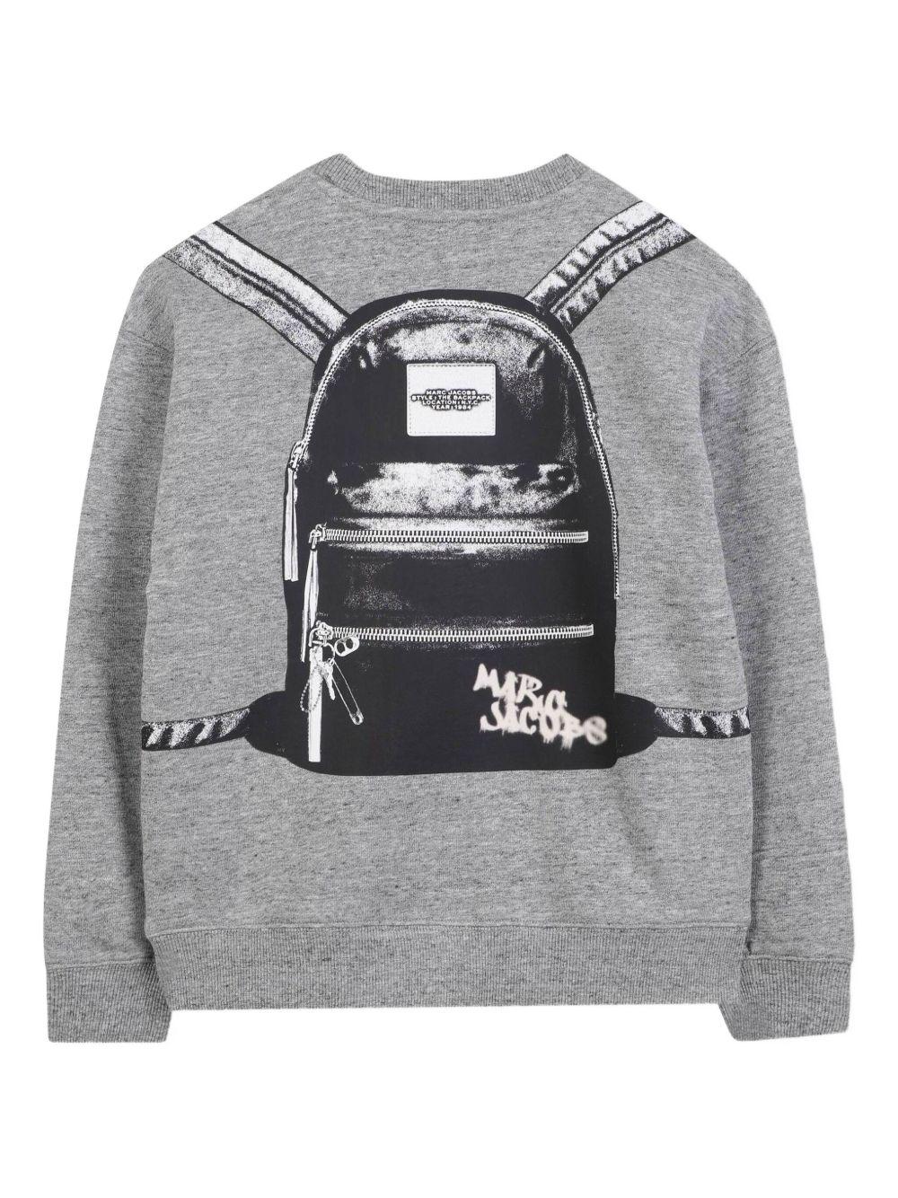Felpa per bambino The Marc Jacobs Kids grigio con stampa grafica - Image 2