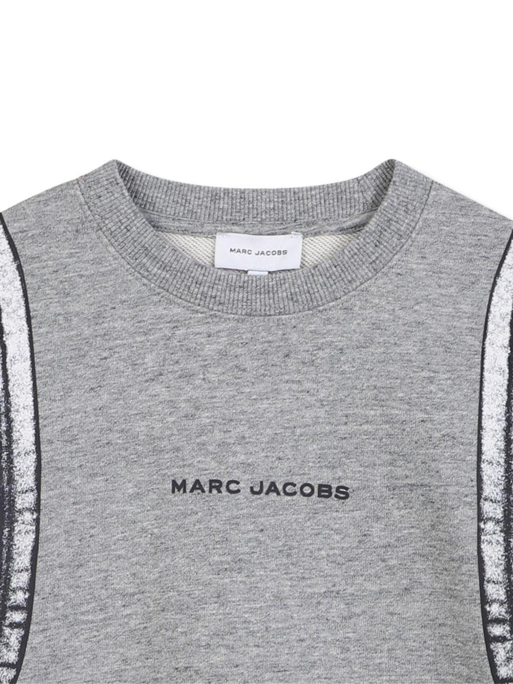 Felpa per bambino The Marc Jacobs Kids grigio con stampa grafica - Image 3