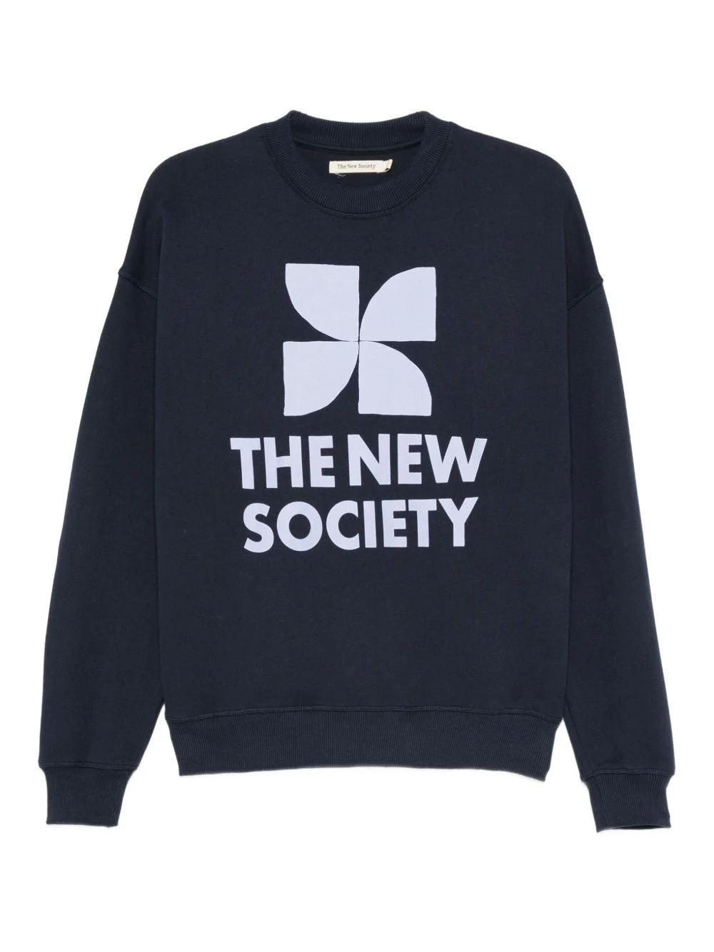 Felpa per donna The New Society blu con stampa grafica sul davanti