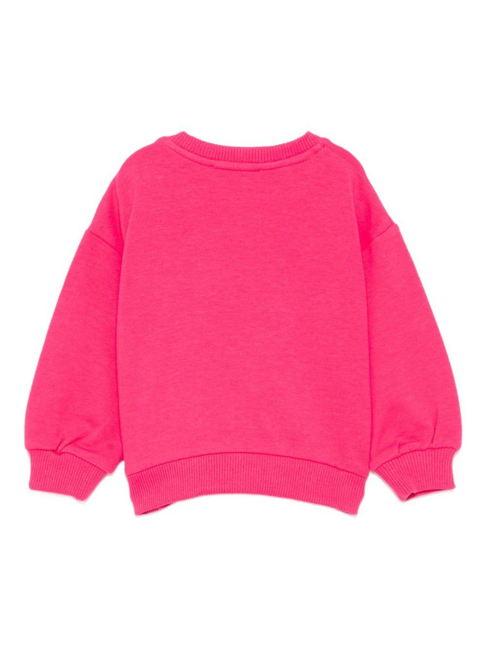 Felpa per neonata Moschino Kids fucsia con stampa orsetto - Image 3