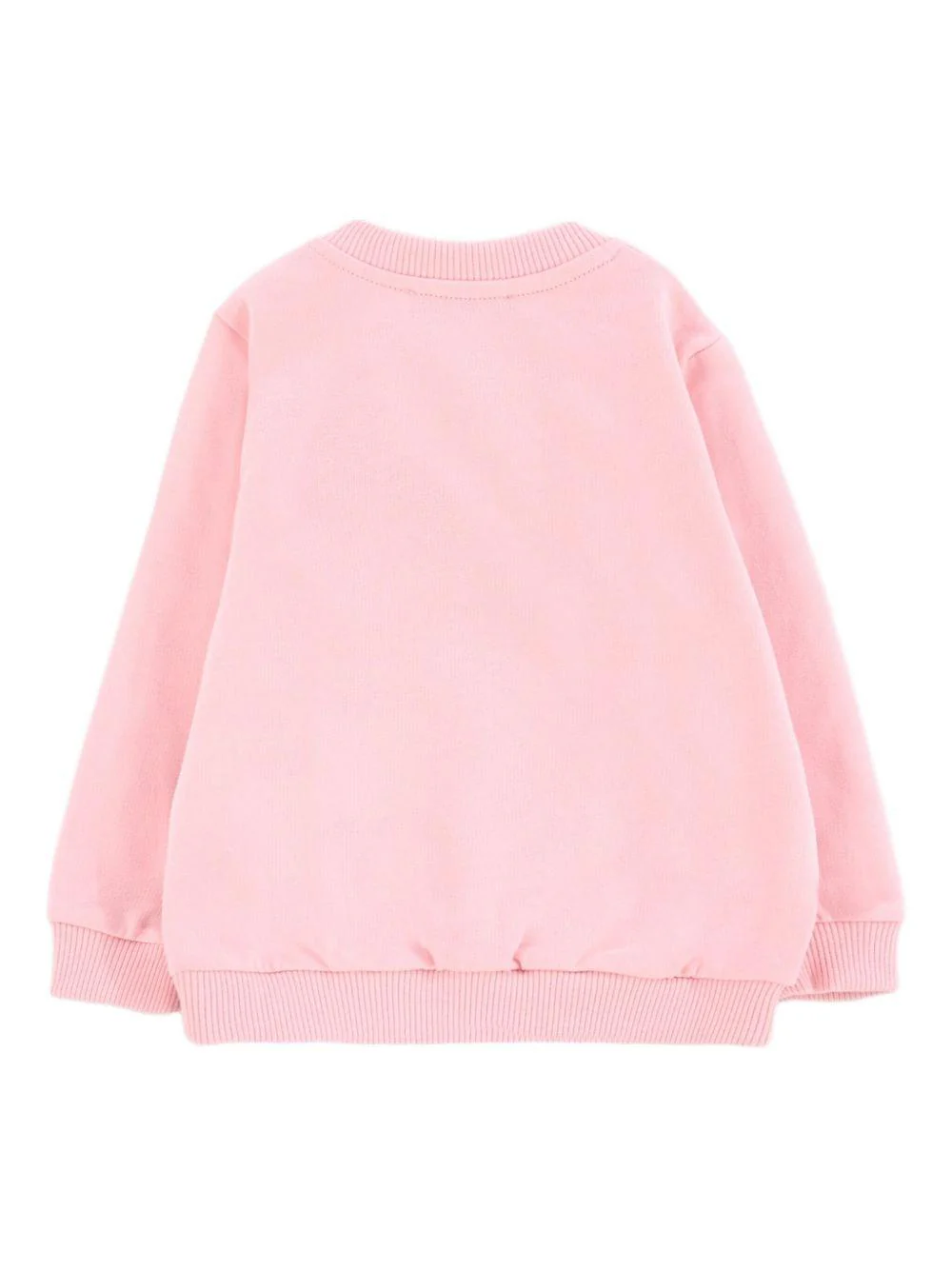 Felpa per neonata Moschino Kids rosa con logo Teddy Bear - Image 3