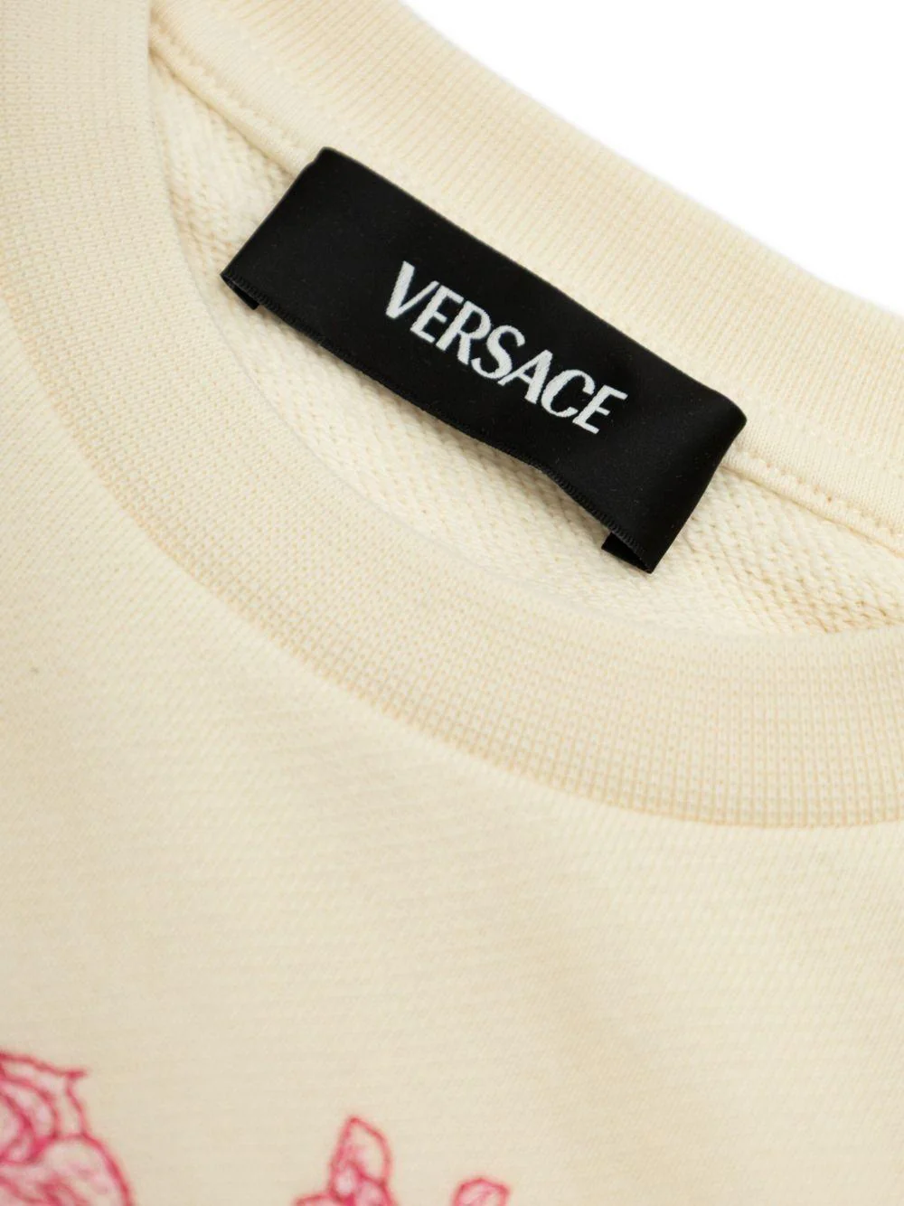 Felpa per neonata Versace Kids beige con stampa Medusa Crest - Image 4