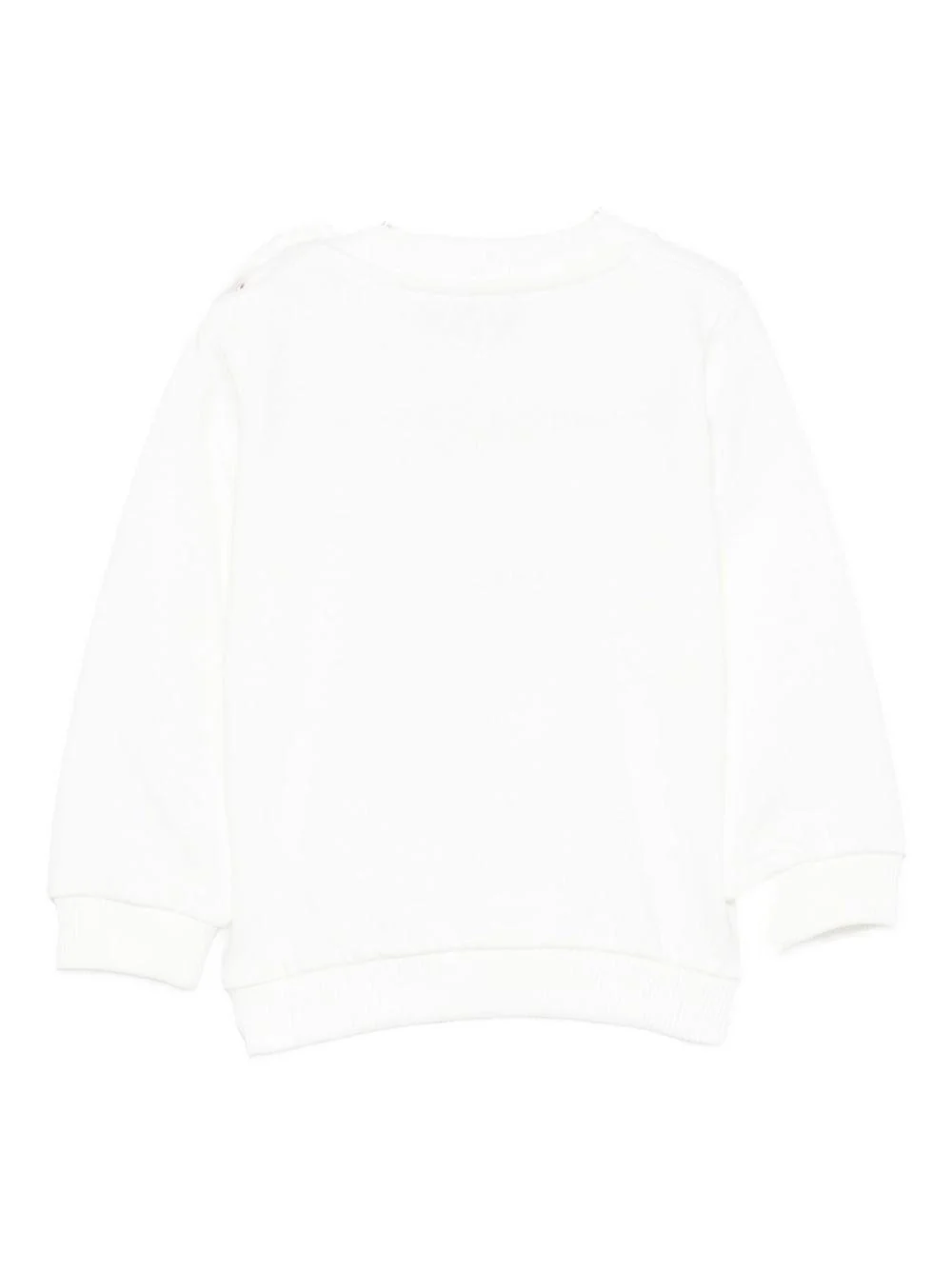 Felpa per neonati Moschino Kids bianco con stampa Teddy natalizio - Image 2