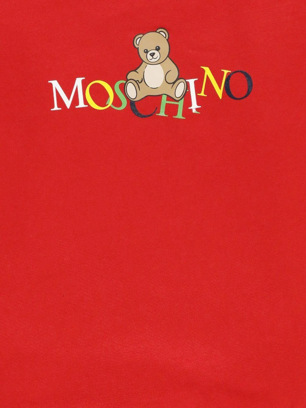 Felpa per neonati Moschino Kids rossa con motivo Teddy - Image 2