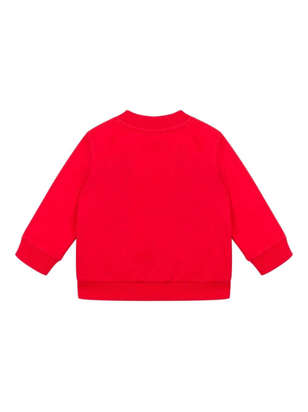 Felpa per neonati Moschino Kids rossa con stampa Teddy Bear - Image 3