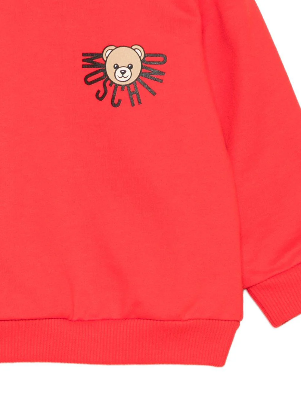 Felpa per neonati Moschino Kids rosso con logo Teddy Bear - Image 2