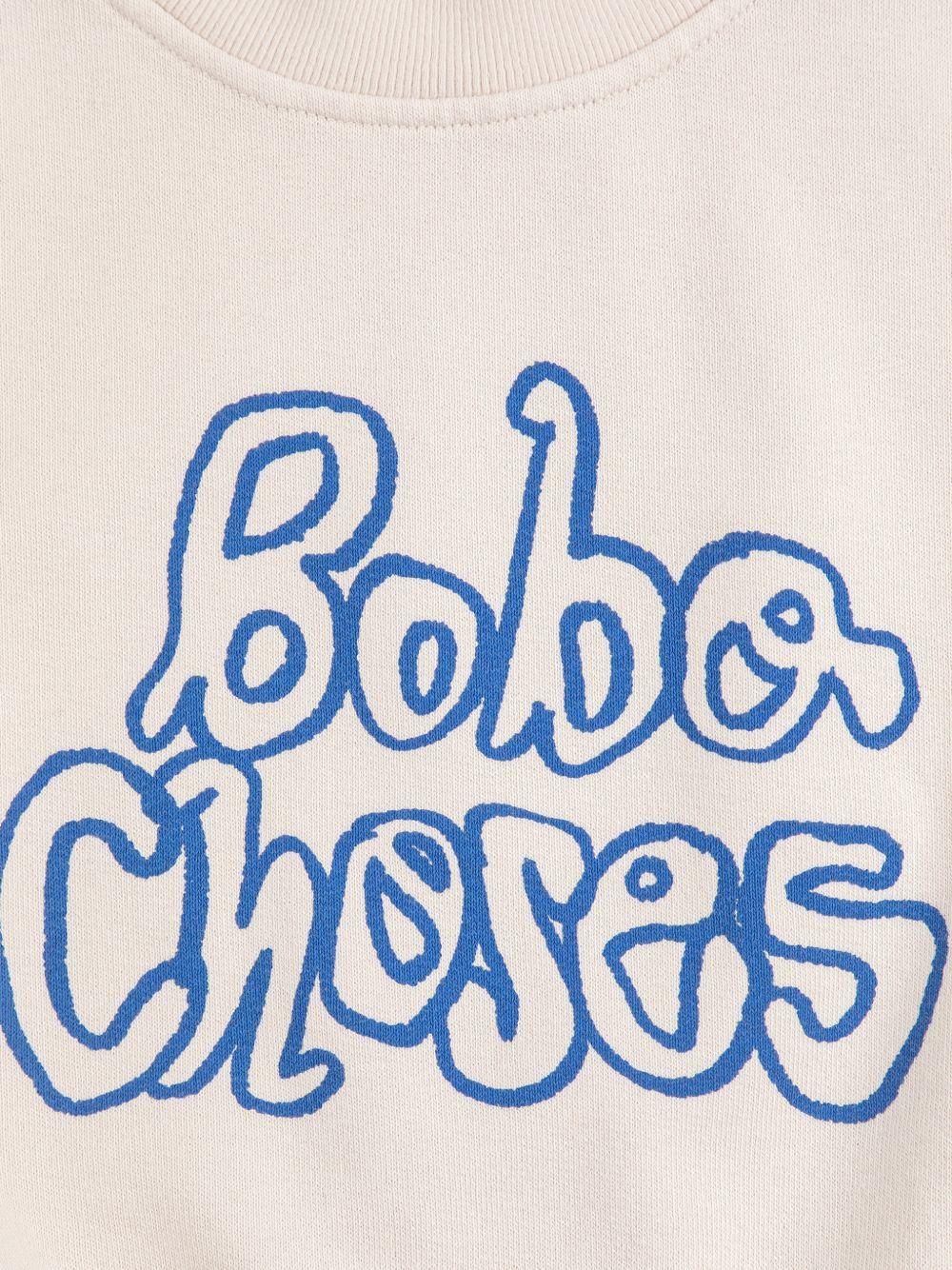 Felpa per neonato Bobo Choses bianco sporco con stampa grafica - Image 4