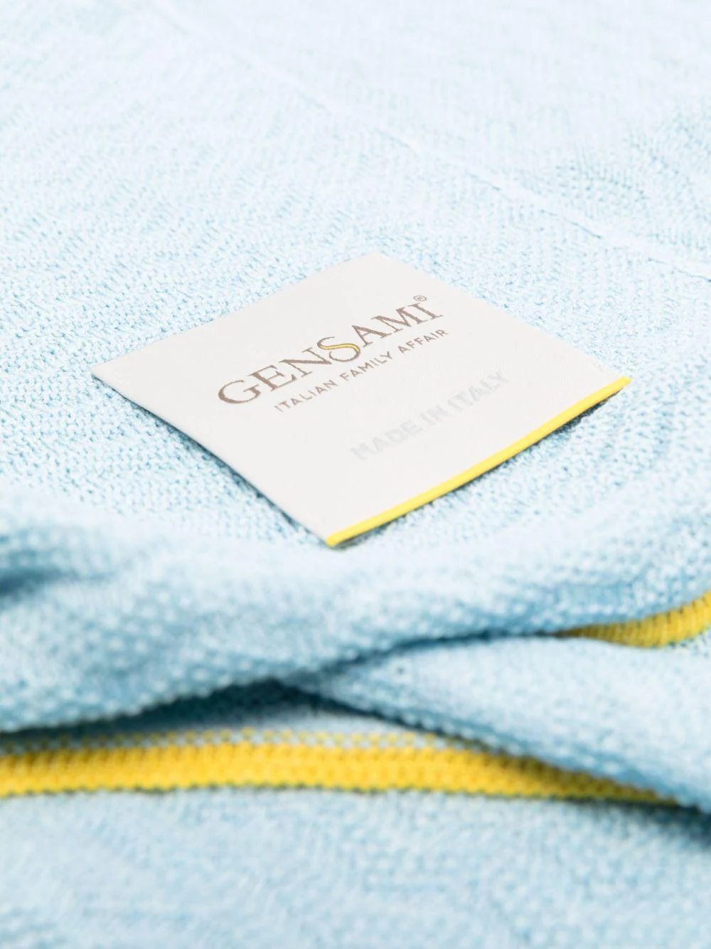 Coperta per neonato Gensami Kids azzurro con design intrecciato - Image 2