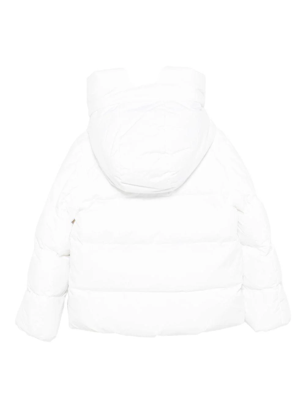 Giacca imbottita per bambina Save The Duck Kids bianco con collo a imbuto - Image 2