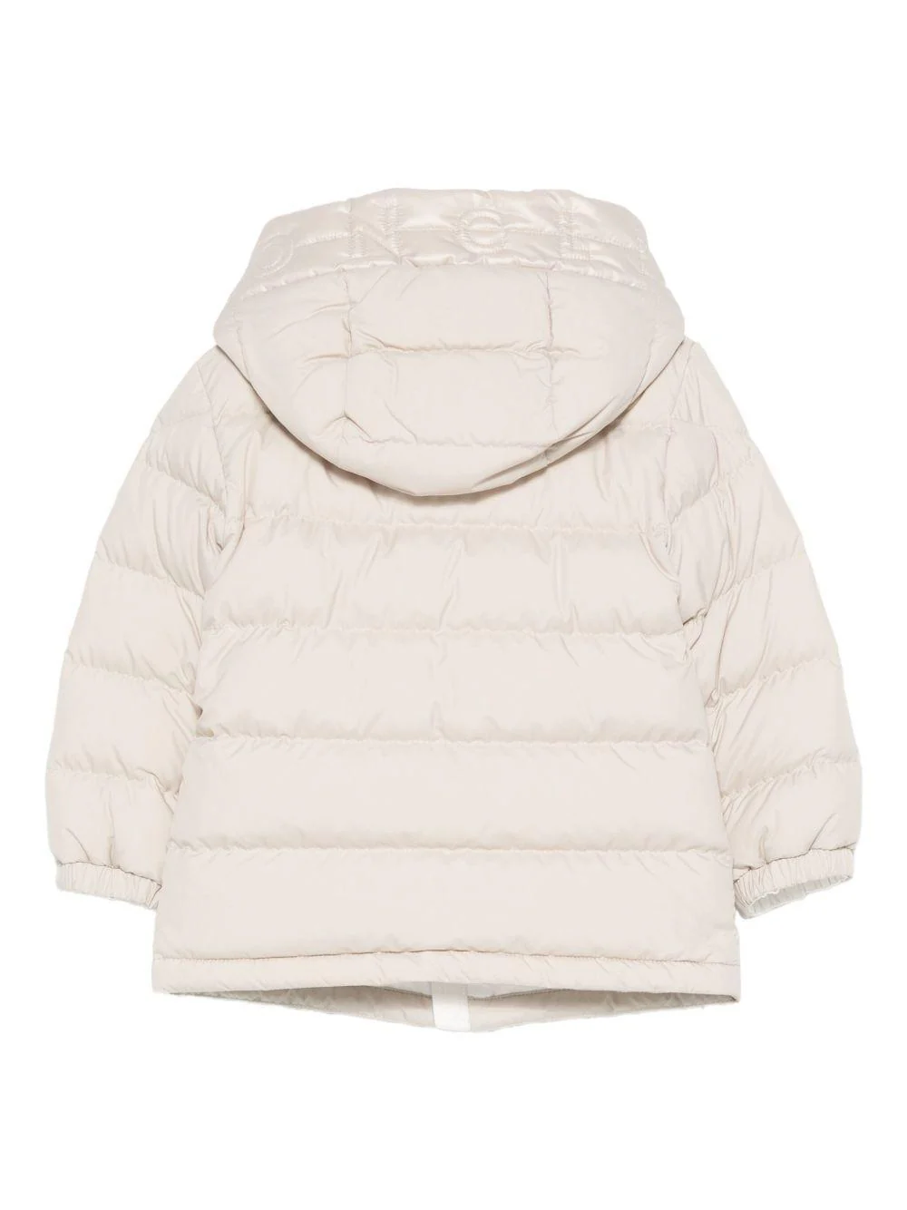 Giacca Najan per neonati Moncler Enfant beige con cappuccio - Image 3