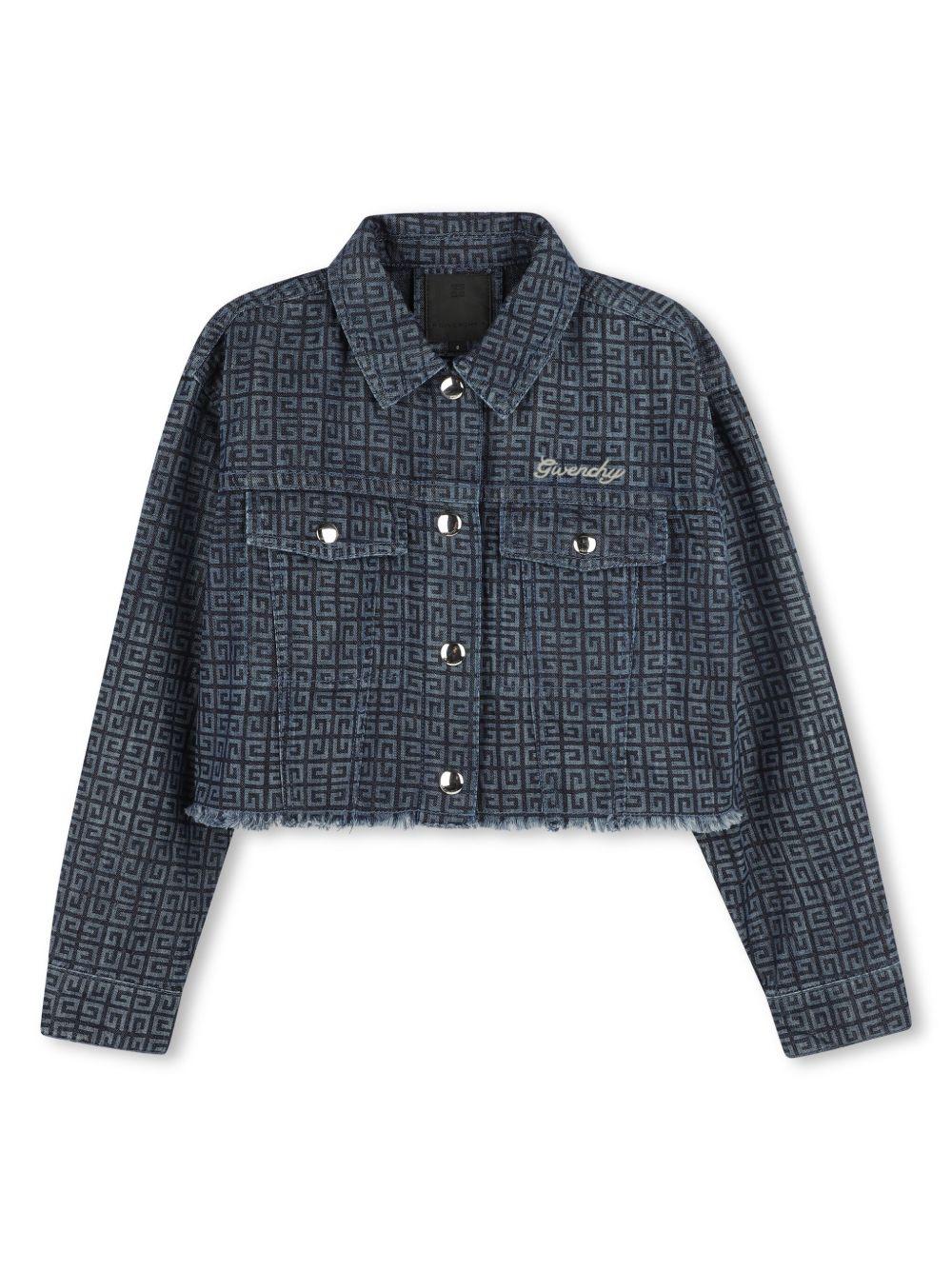 Giacca per bambina Givenchy Kids denim con motivo 4G