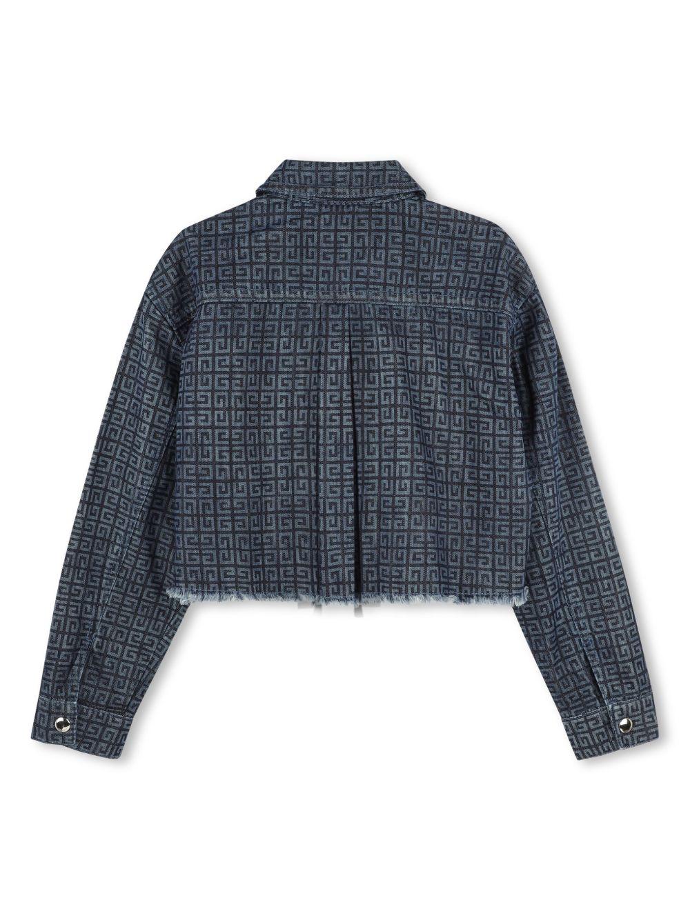Giacca per bambina Givenchy Kids denim con motivo 4G - Image 2