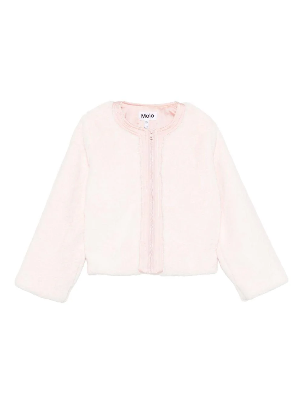Giacca per bambina Molo rosa con cerniera frontale