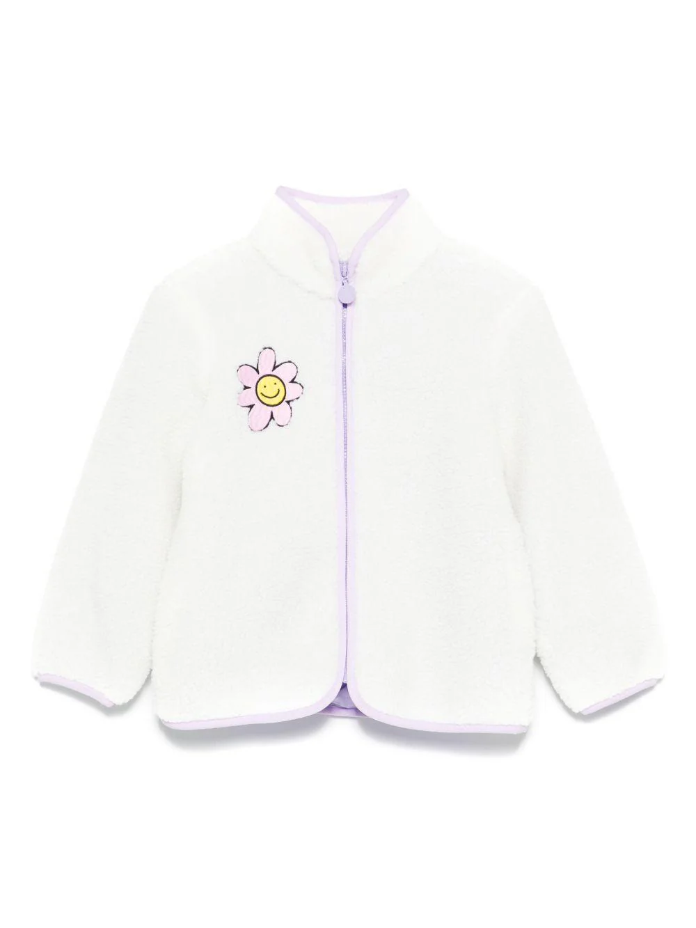 Giacca per bambina Stella McCartney Kids bianco con ricamo