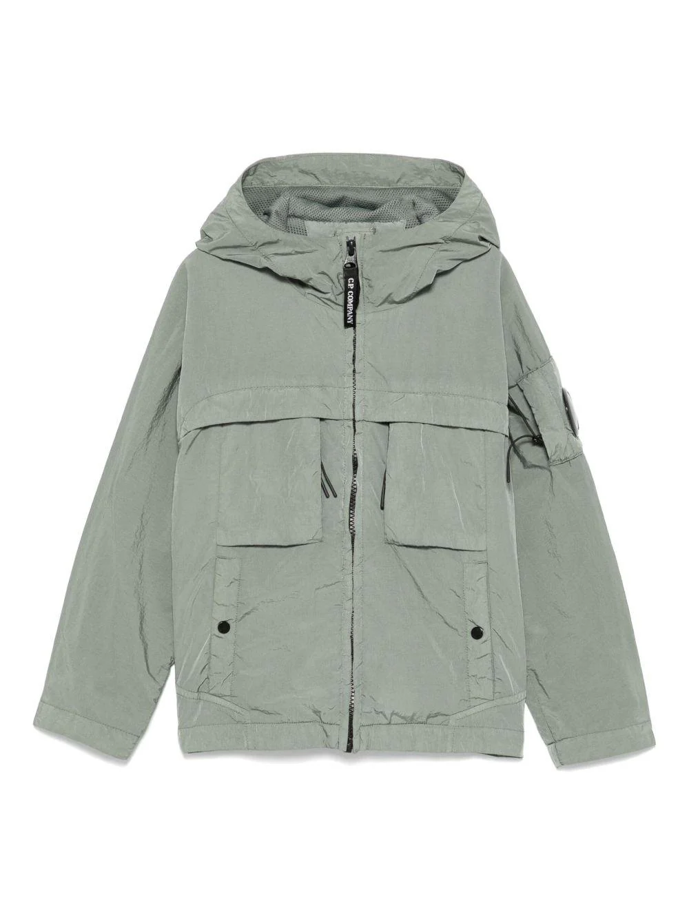Giacca per bambino C.P. Company Kids grigio con applicazione