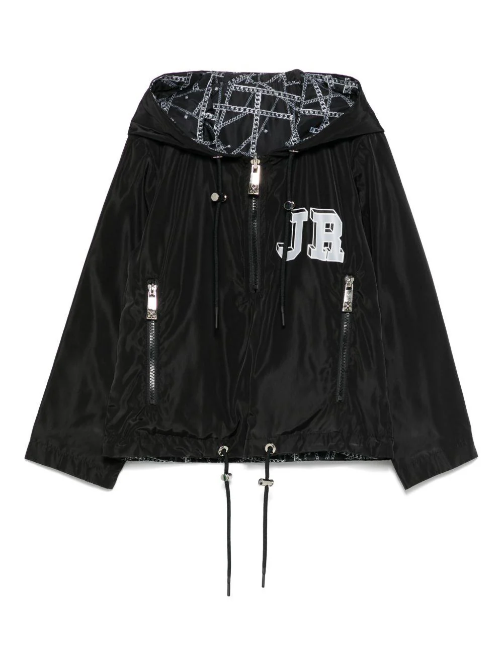 Giacca per bambino John Richmond Junior Richmond Chains nero con design reversibile