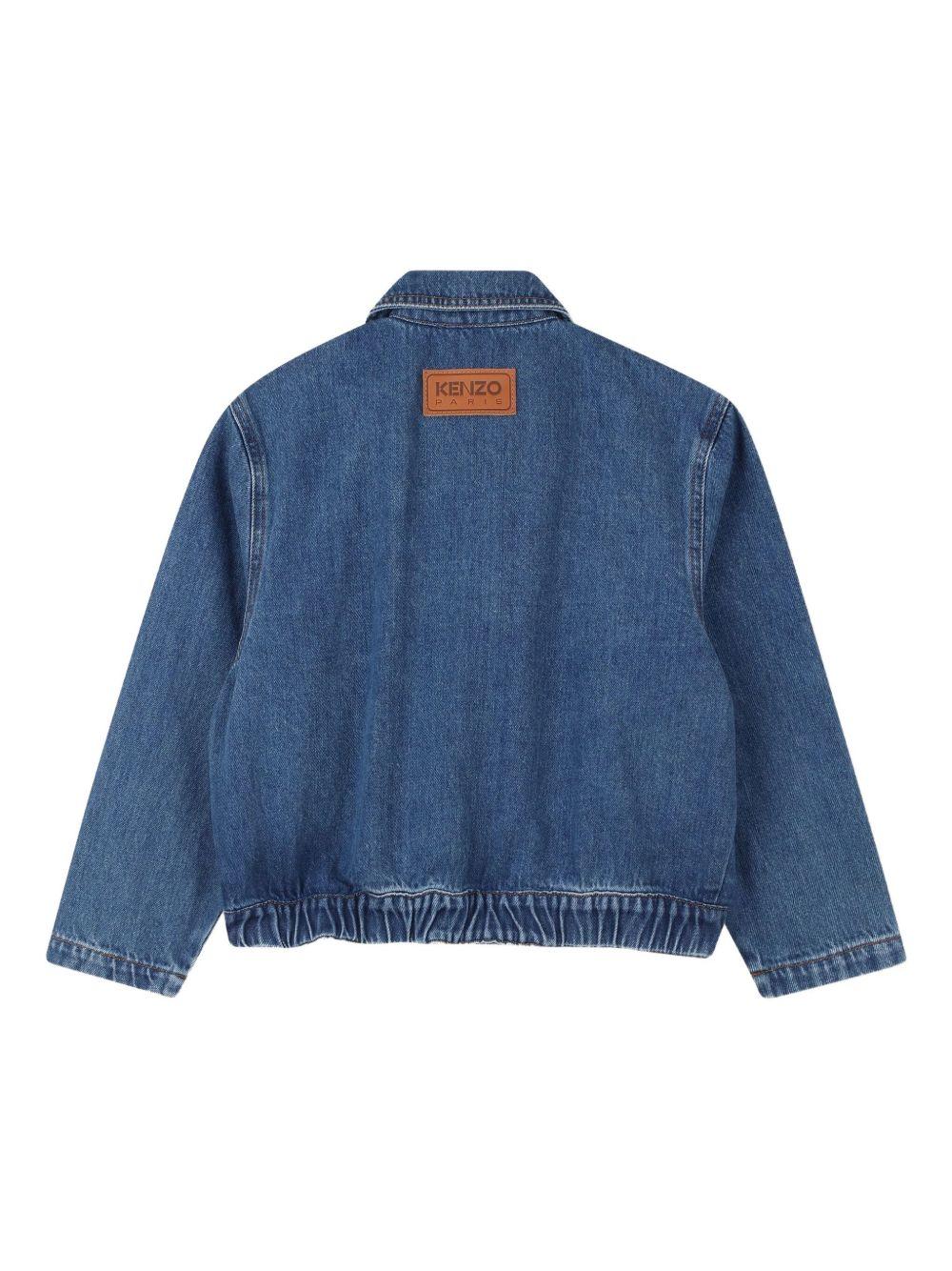 Giacca per bambino Kenzo Kids denim con orlo elasticizzato - Image 3