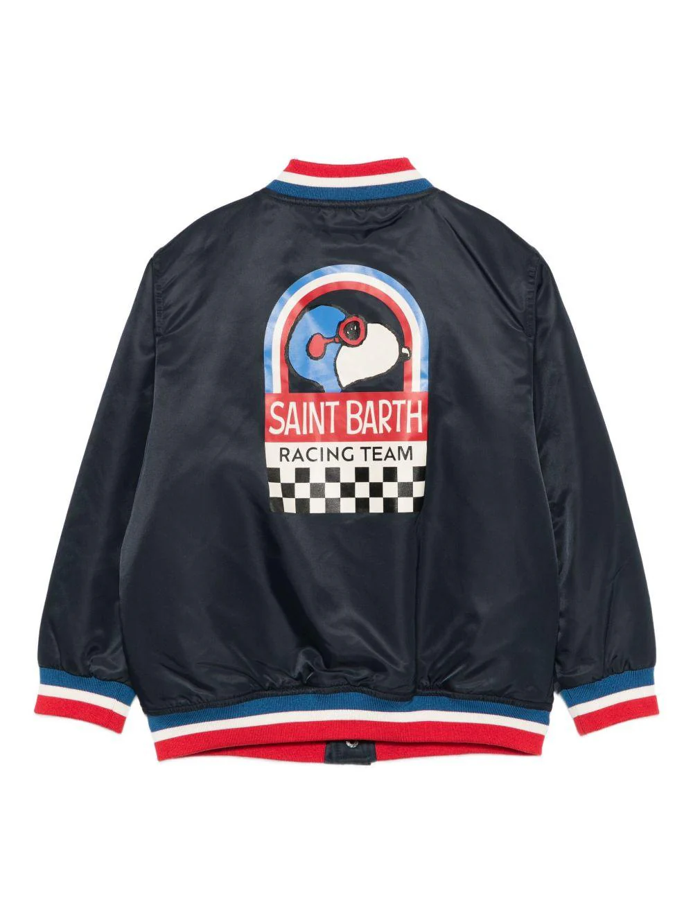 Giacca per bambino MC2 Saint Barth Kids x Peanuts Wells Jr. blu con toppa logo - Image 2
