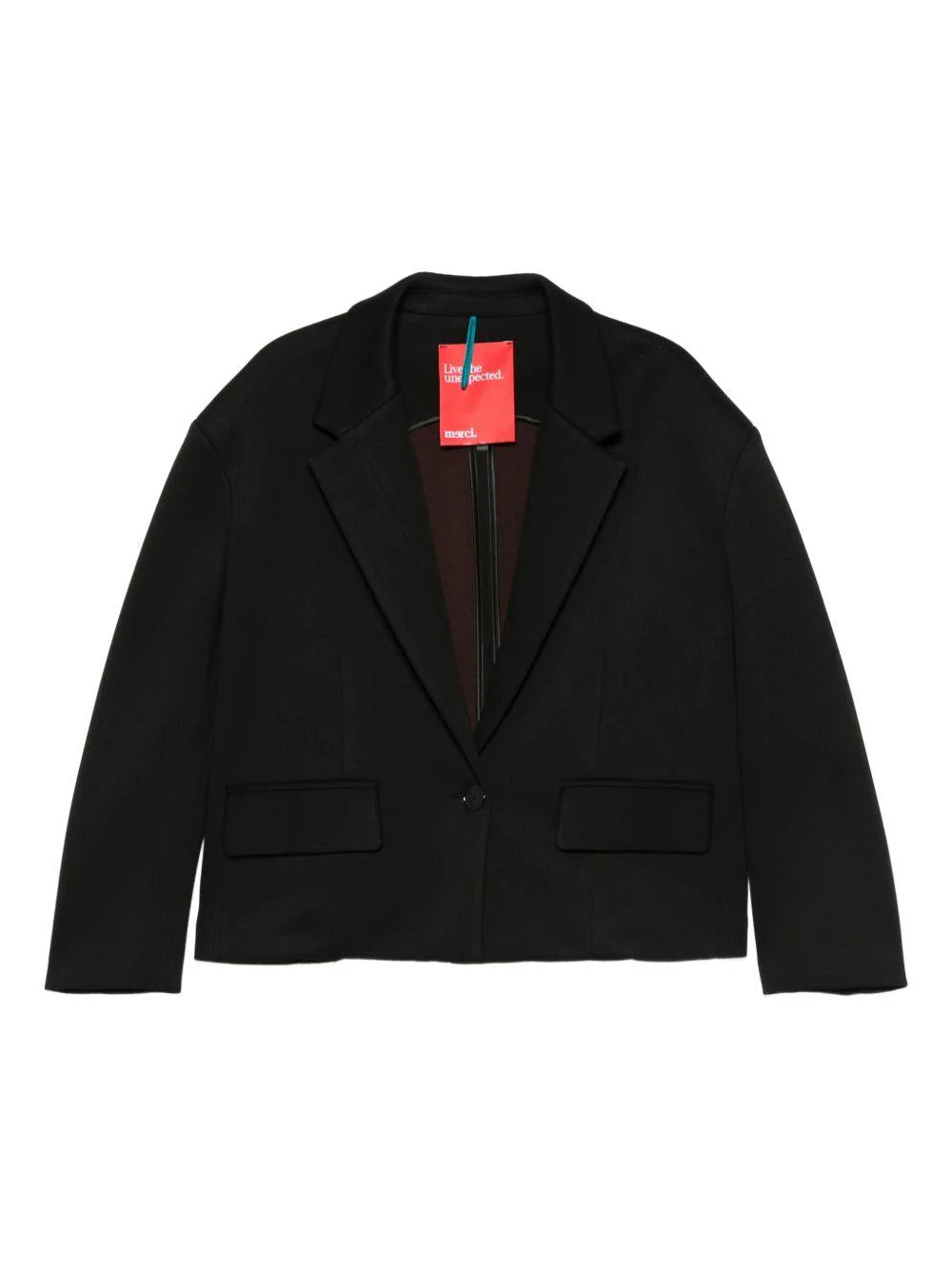 Giacca per donna Merci nera con revers classici