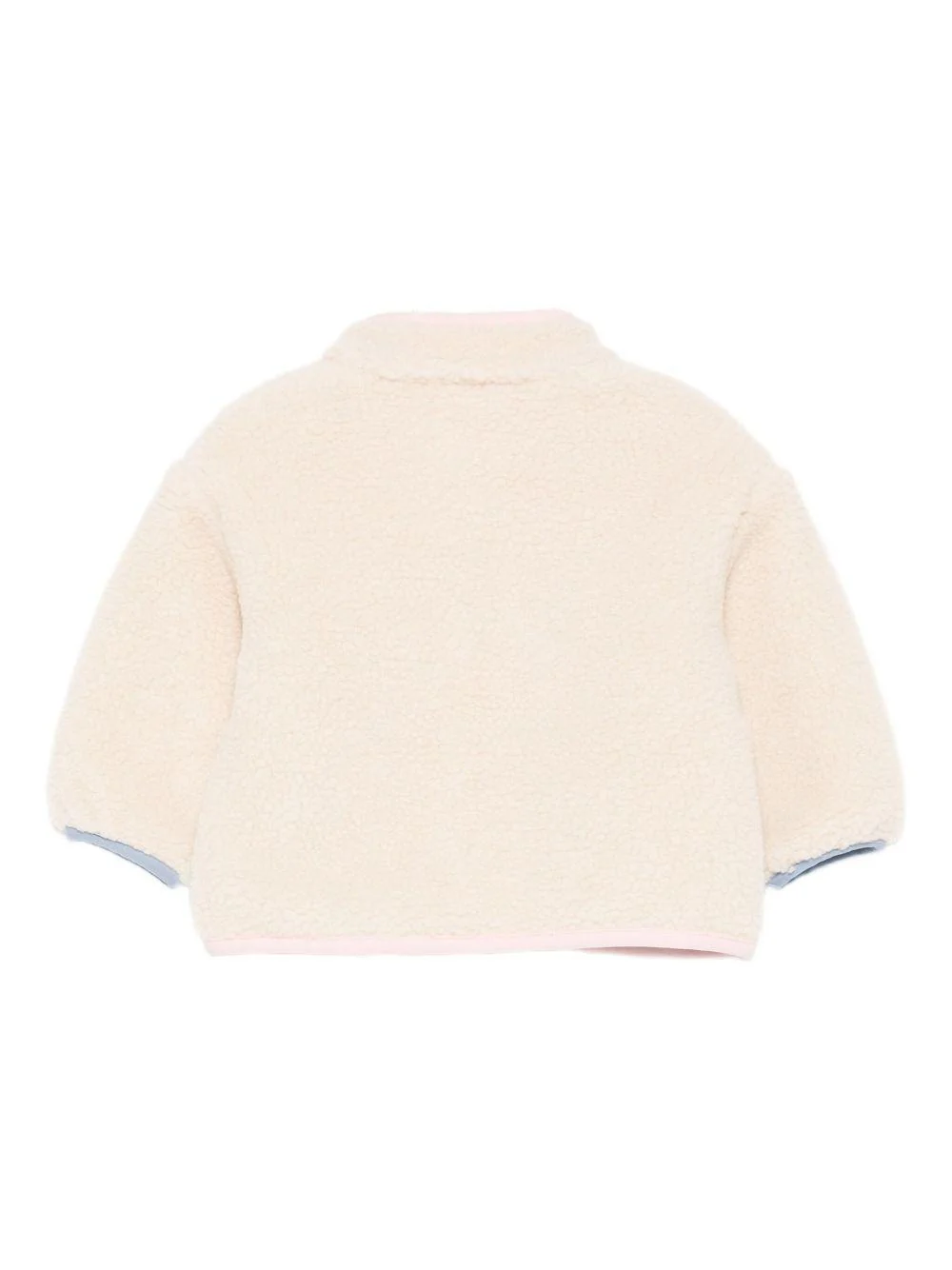Giacca per neonata Stella McCartney Kids beige con ricamo uccellini - Image 3