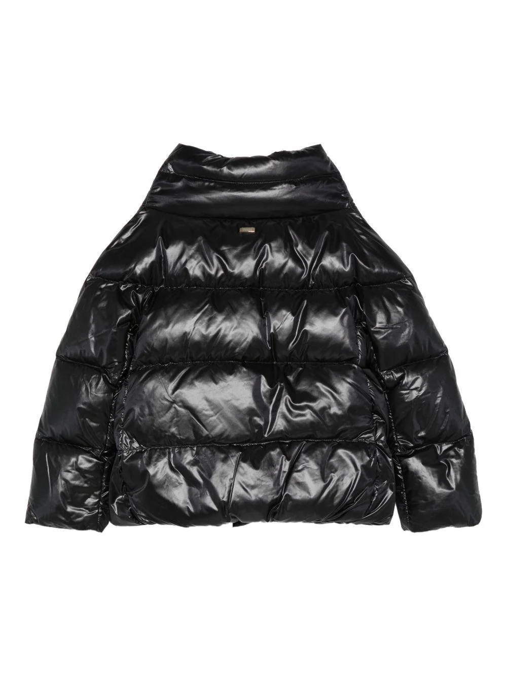 Giacca trapuntata per bambina Herno Kids nero a collo alto - Image 2